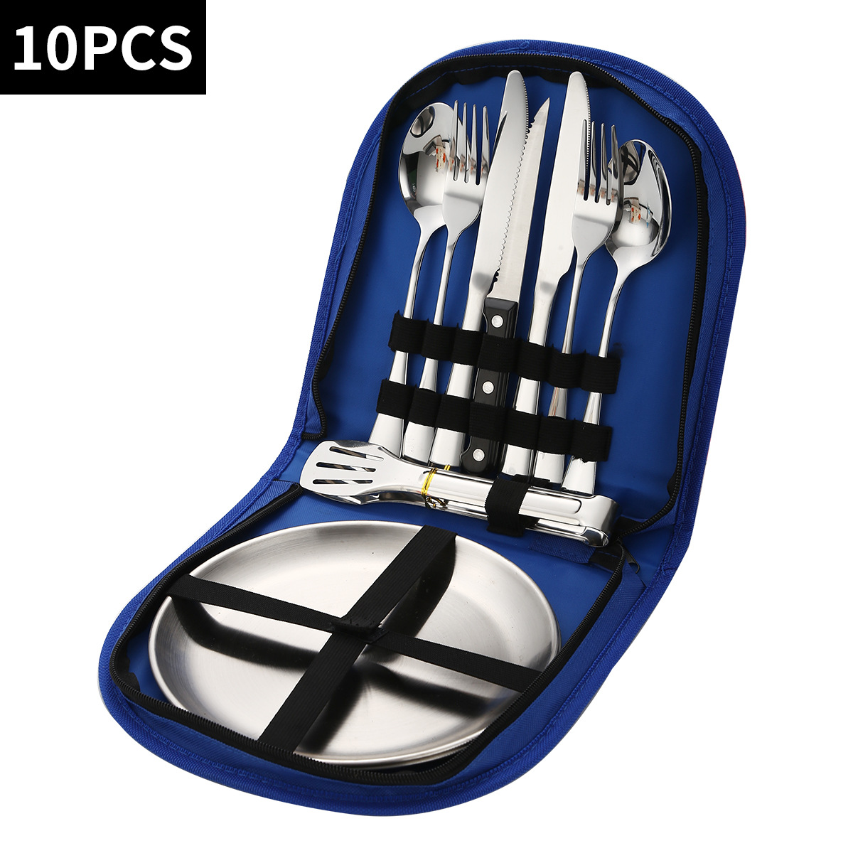 둥근 파란색 가방 10종 세트 [은식기]