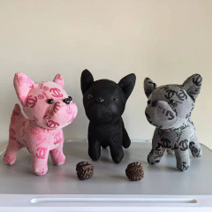 フレンチブルドッグのぬいぐるみ、子犬のドール、癒し系人形、リビングの装飾品、人形工場の既製品、卸売ミニサイズ