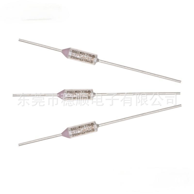 温度保险丝16A CCCTF77℃/TF84℃/TF92℃/TF98℃/TF105℃热保护器