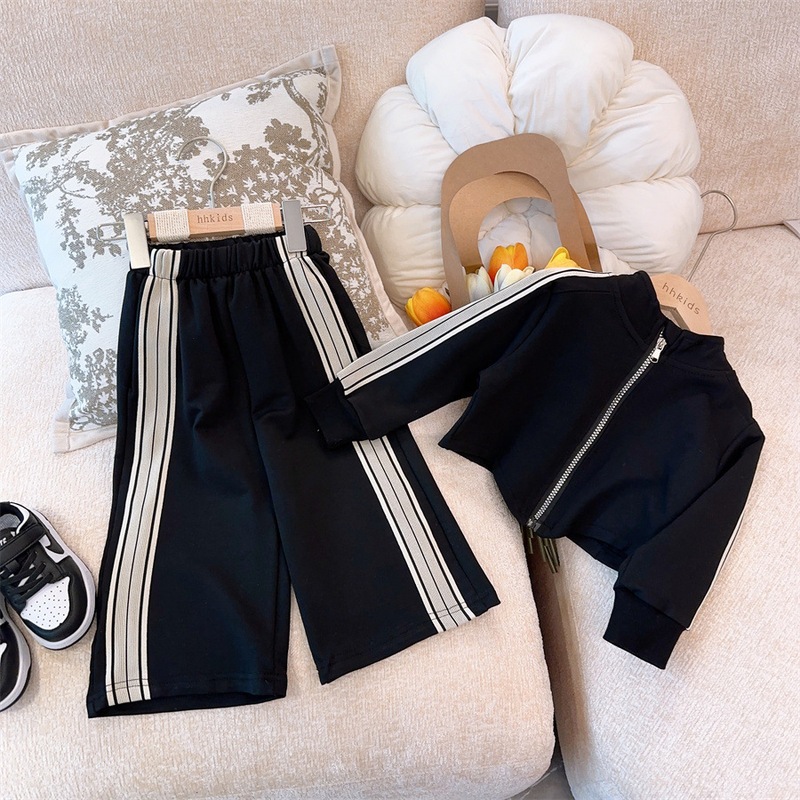 HHkids 子供服女の子秋服スーツネット有名人服ファッショナブルな 2025 新しい子供スポーツウェア ETZ115|undefined