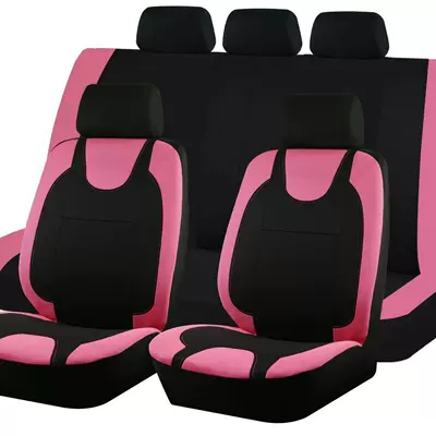 Factory Hot-Selling Temu Mexican Export Universal Kitten-Style Car Seat Cover Cross-Border Fabric Art for Meike Duo