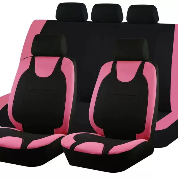 Factory Hot-Selling Temu Mexican Export Universal Kitten-Style Car Seat Cover Cross-Border Fabric Art for Meike Duo