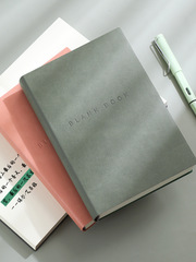 A5加厚空白筆記本PU皮面記事本380張厚本子商務會議記錄本可印log