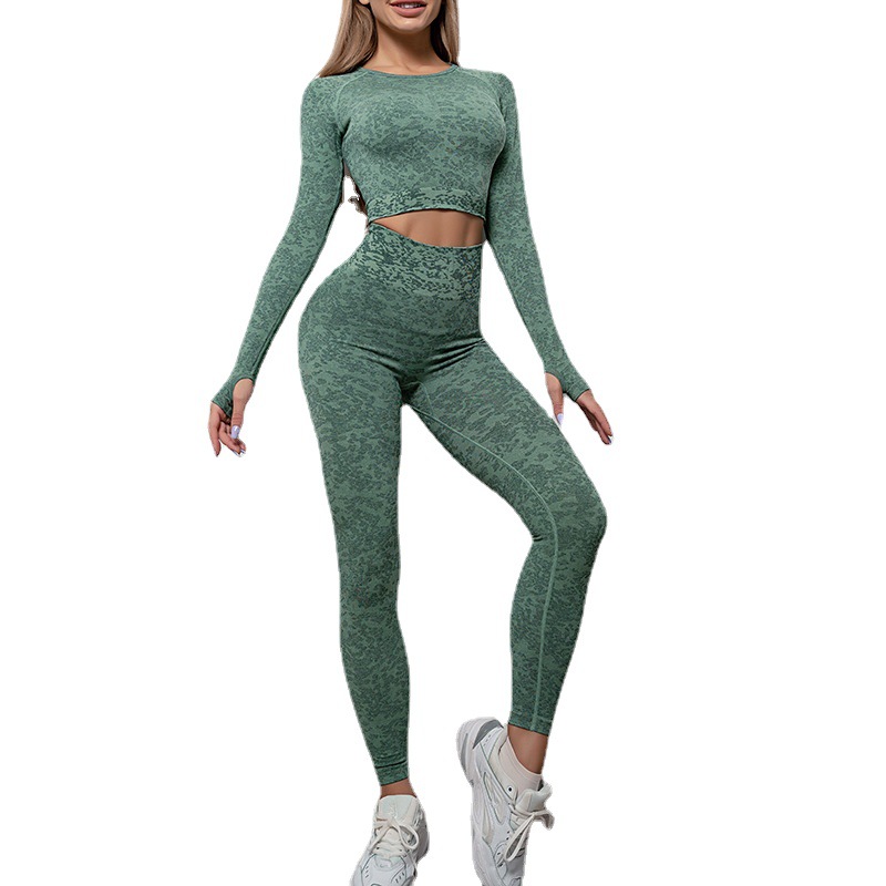 Conjunto deportivo térmico de fitness modelo 2025, pantalones de yoga de cintura alta con efecto push-up, para deporte