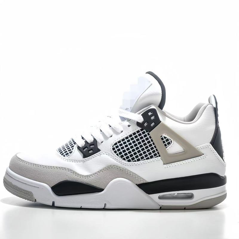 ハーフサイズの男性用と女性用のAJ4バスケットボールシューズ、学生用、ホワイトセメント、ブラック、ブルー、ナイト、オレンジ、ブラウン、ブラック、レッド、ブルズ、ミッドトップメンズシューズ|undefined