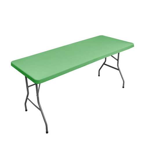 Cross-border elastic tablecloth half pack table cover simple solid color washable outdoor elastic milk silk table cover available for supply
