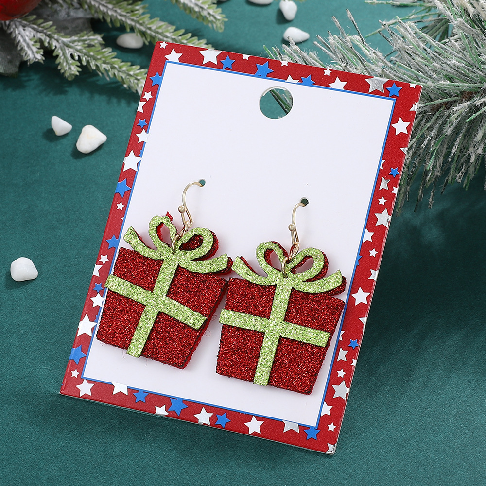 Christmas Festival 1 Pair Fashion Boots Enamel Alloy Drop Earrings