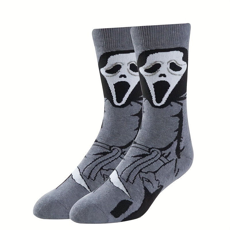 Halloween Creative New Horror-Themed Socks for Adults, Made of Cotton, Fun Halloween Gift Socks for Friends Halloween Creative New Horror-Themed Socks for Adults, Made of Cotton, Fun Halloween Gift Socks for Friends