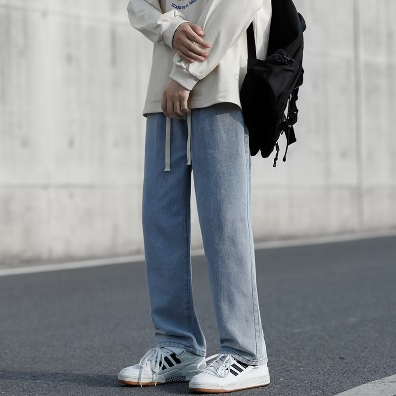 Men's Loose Fashion Sports Jeans - Gray