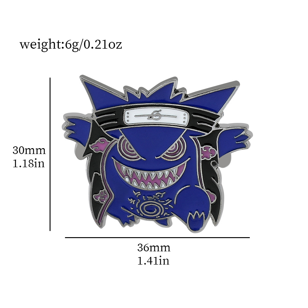 Lindo divertido personalidad creativa magia bebé metal insignia Bao Ke menggeng fantasma veneno monstruo broche accesorios de moda
