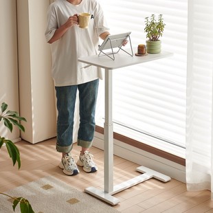 ✅ Movable Adjustable Bedside Table Home Computer Table Standing Office Study Table Living Room Foldable Sofa Side Table