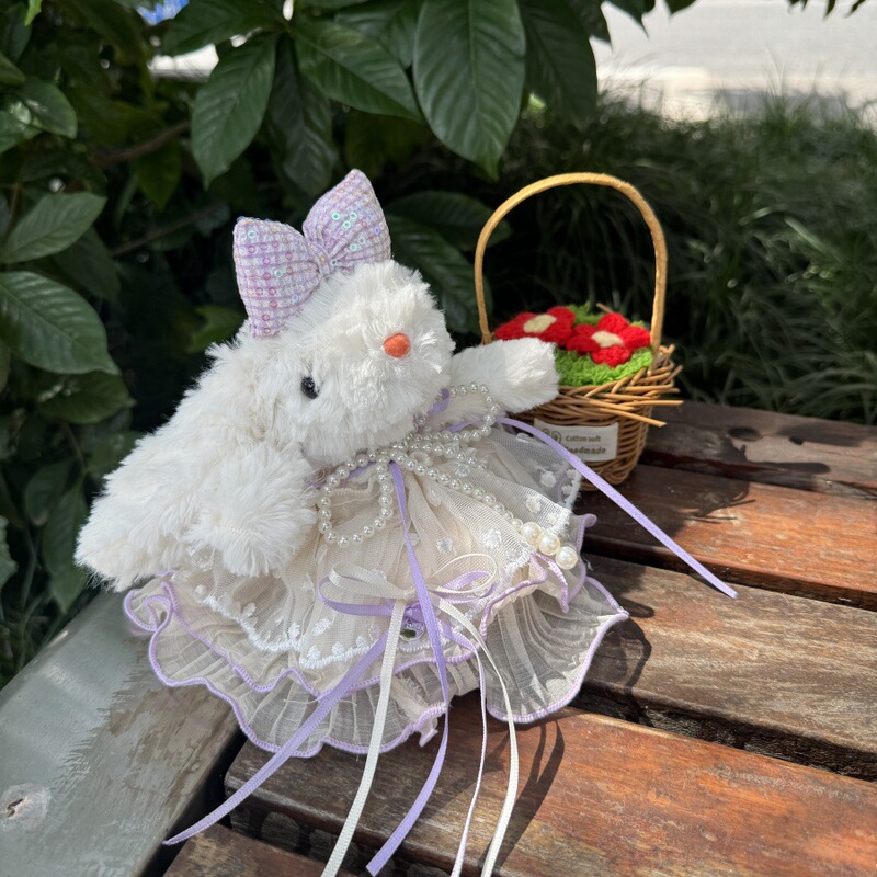 クリエイティブでかわいい垂れ耳ボニーウサギのドレスアップDIY大きなスカート超妖精垂れ耳ウサギのぬいぐるみ吊り下げ装飾品クロスボーダー用|undefined