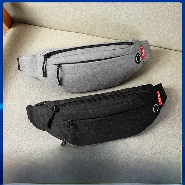 Waist Bag Wholesale Men's Outdoor Sports Bag Mobile Phone Waist Bag Custom Nylon Waterproof Shoulder Crossbody Bag Men's Chest Bag