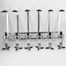 史牌6头直排挂壁式倒酒架 自助调酒倒挂分酒器定量30ml