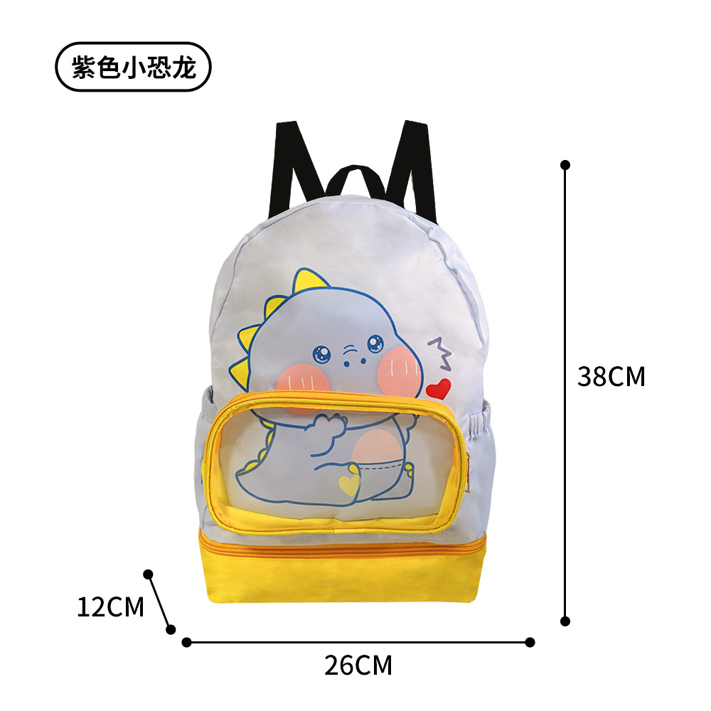 Dinosaurio amarillo, bolsa de baño