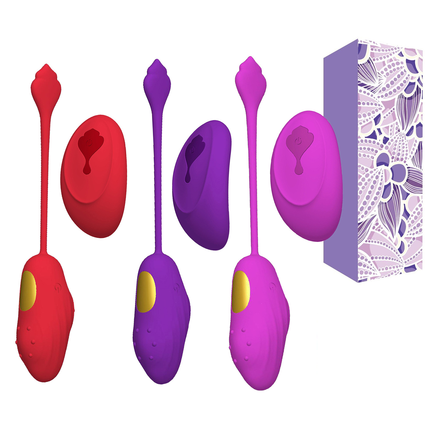 Female flirting toy electric remote control vibrator frequency…