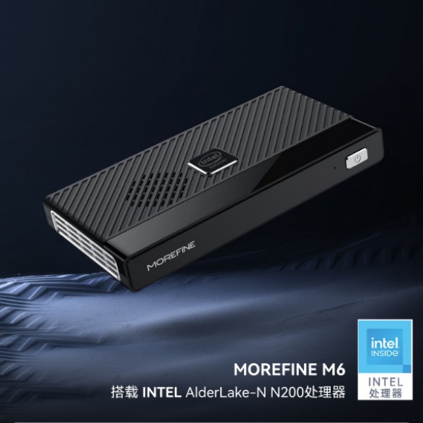 Miniordenador MOREFINE de 12.ª generación M6 N100, mini PC para oficina en casa