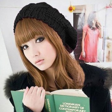 Knitted Beret Hat For Women - Stylish Wool Winter Accessory_voghion.com