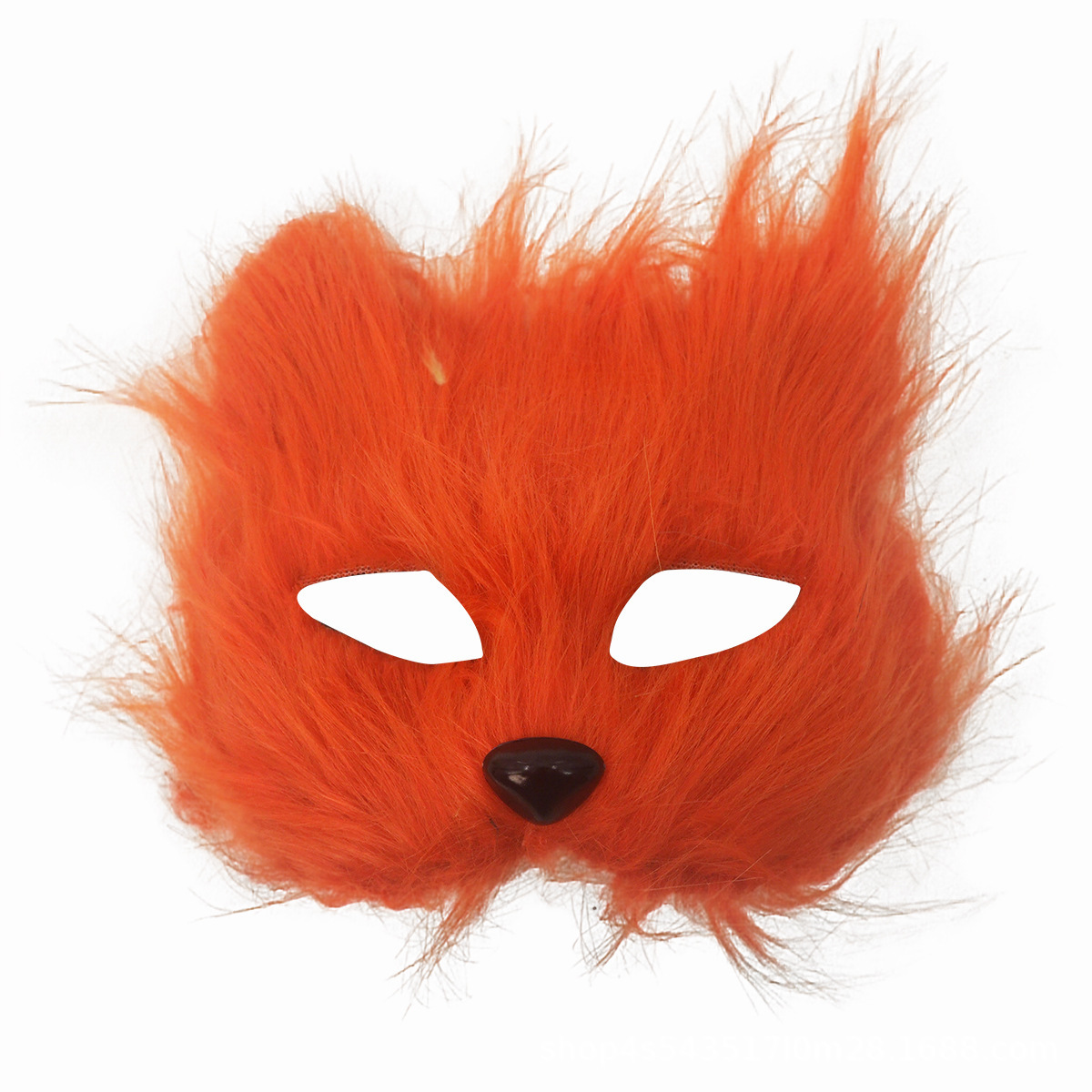 Halloween nueva máscara de gato de fuego transfronterizo props de baile de maquillaje cosplay peluche zorro mitad de cara máscara
