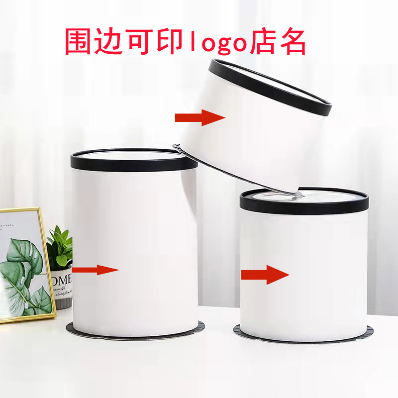 圆形蛋糕盒 6寸8寸ins风网红加高蛋糕包装盒 纸围边可烫印LOGO