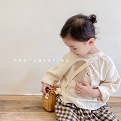 2024 spring new children's clothing girls' spring Korean long-sleeved shirts brand children's clothing 21502