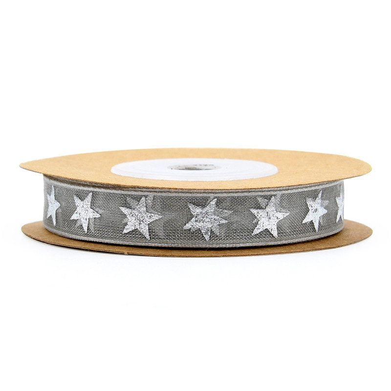 Transfronterizo nuevo clásico estrella de cinco puntas dorado cinta hecha a mano accesorios para el cabello material decoración de vacaciones regalo embalaje cinturón 10Y