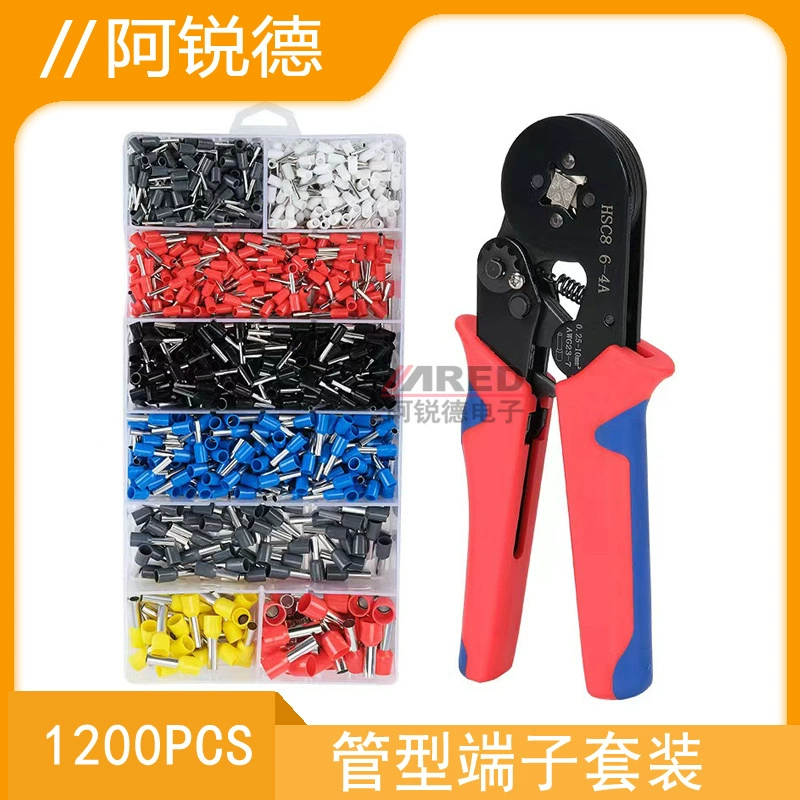 Клещи для обжима трубчатых клещей HCS8 6-4A подходят для европейских трубчатых клемм с изоляцией иглы 1200