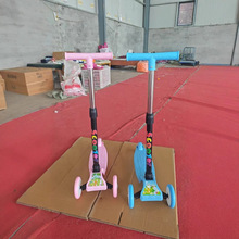 儿童滑板车1到5岁一键折叠宝宝滑滑学步车单板米高车可升降闪光