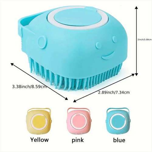 Cross-border pet bath brush, grooming brush, silicone scrubber—magic tool for bathing dogs, cats, and babies; pet care product