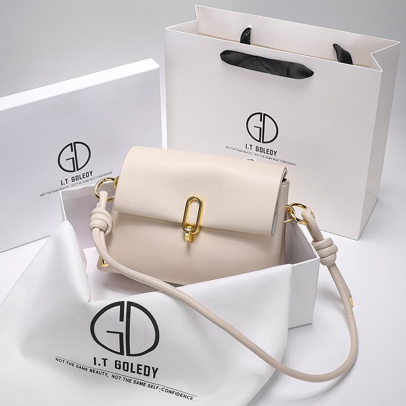 Hong Kong IT GDLEDY Genuine Women's Bag Niche Ins Bag 2021 New Fashion All-match Underarm Bag Crossbody Bag