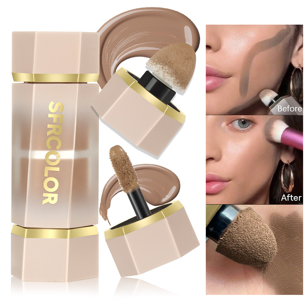 s.f.r color transfronterizo proveedor directo de fábrica impermeable natural sombra de nariz silueta doble cepillo líquido reparación