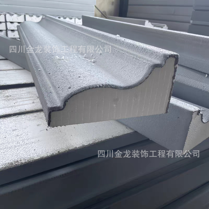 欧式轻奢外墙装饰 EPS 线条 GRC 罗马柱窗套梁托浮雕造型工程批发