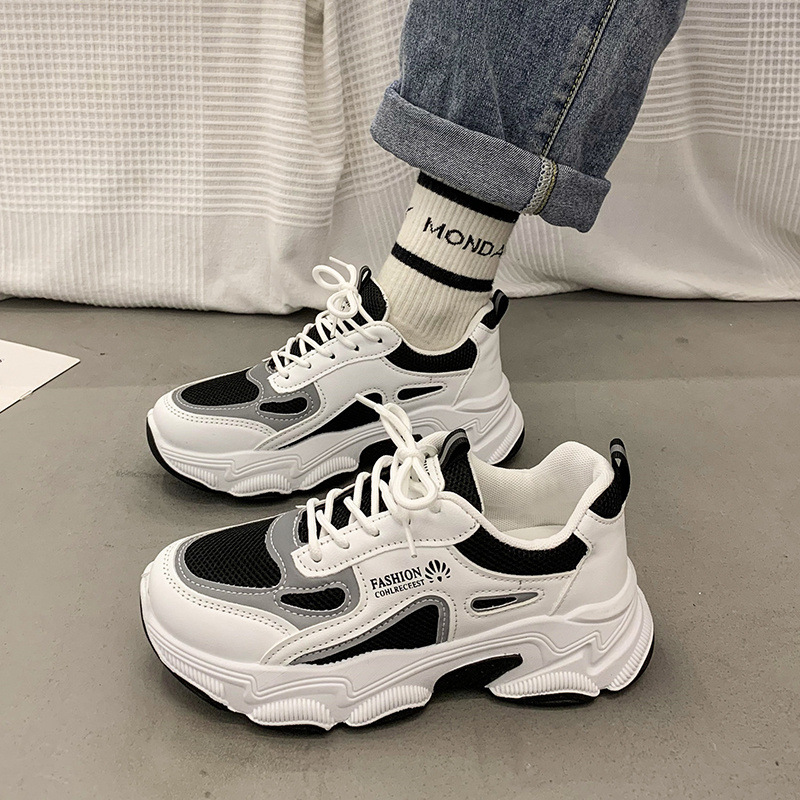 Trendige Dad-Sneaker mit dicker Sohle für Damen – perfekt für Frühling und Winter. Die neuen, vielseitigen Freizeitsneaker 2025._voghion.com