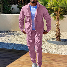 Temu厂家现货直发大码男士服装秋冬休闲运动服男套装