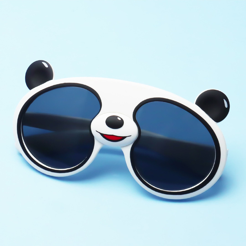 儿童太阳镜偏光镜防紫外线墨镜可爱熊猫眼镜卡通出游防晒太阳镜