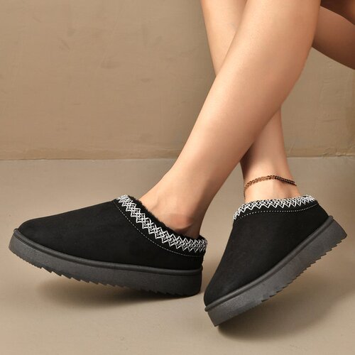 Winter model large size thick sole and velvet toilead slippers for women 36-43TEMU