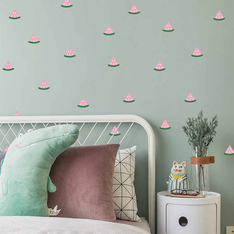 simple pink watermelon bedroom porch wall stickerspicture6