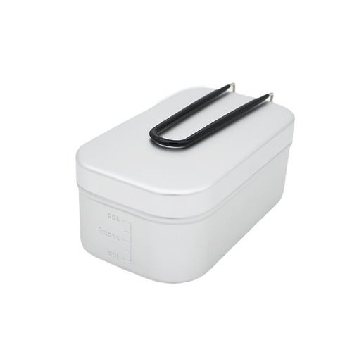 Outdoor cooking artifact aluminum alloy lunch box camping picnic square lunch box travel portable Japanese lunch box