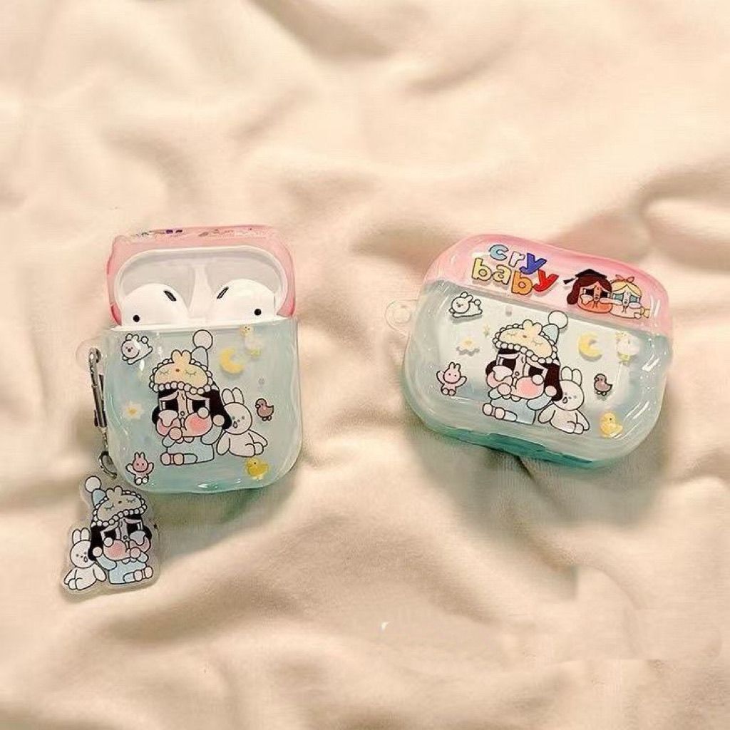 Pijamas para bebés llorantes para airpodspro2 generación 3 funda Bluetooth Apple airpods 4 generación estuche de auriculares