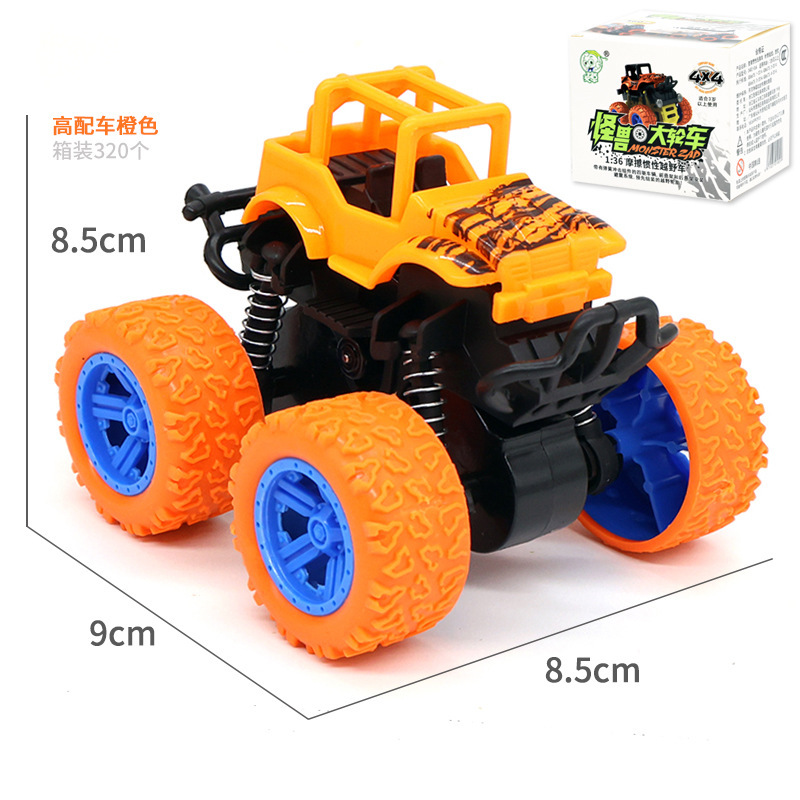 Children's Inertia 4WD Off-road Vehicle Shockproof Shockproof Boy Simulation Toy Stunt Rocking Bigfoot Monster Car Model