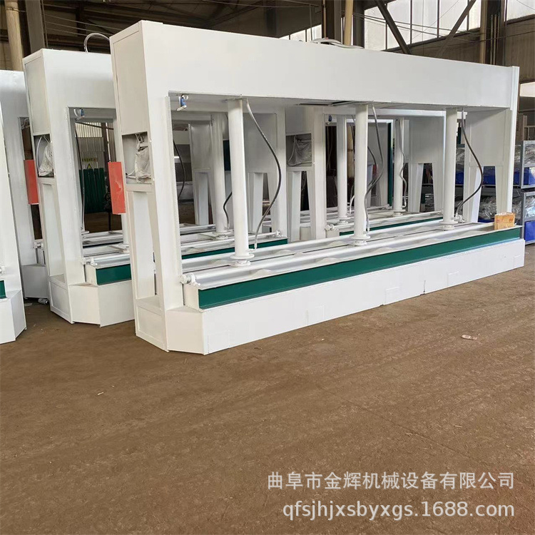 数控液压冷压机 木工机械全自动送料分段式多层板冷压机运行稳定