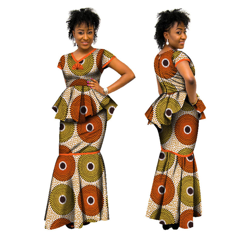 African Dashiki Plus Size Women's African Traditional Ethnic Dress Party Dress Women's Suit WY1547 African Dashiki Plus Size Women's African Traditional Ethnic Dress Party Dress Women's Suit WY1547
