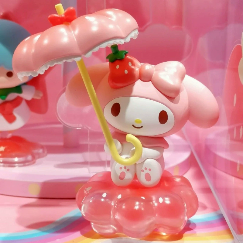 Фигурка в слепой коробке Sanrio (Kuromi и друзья), ручная работа, клубничная тематика