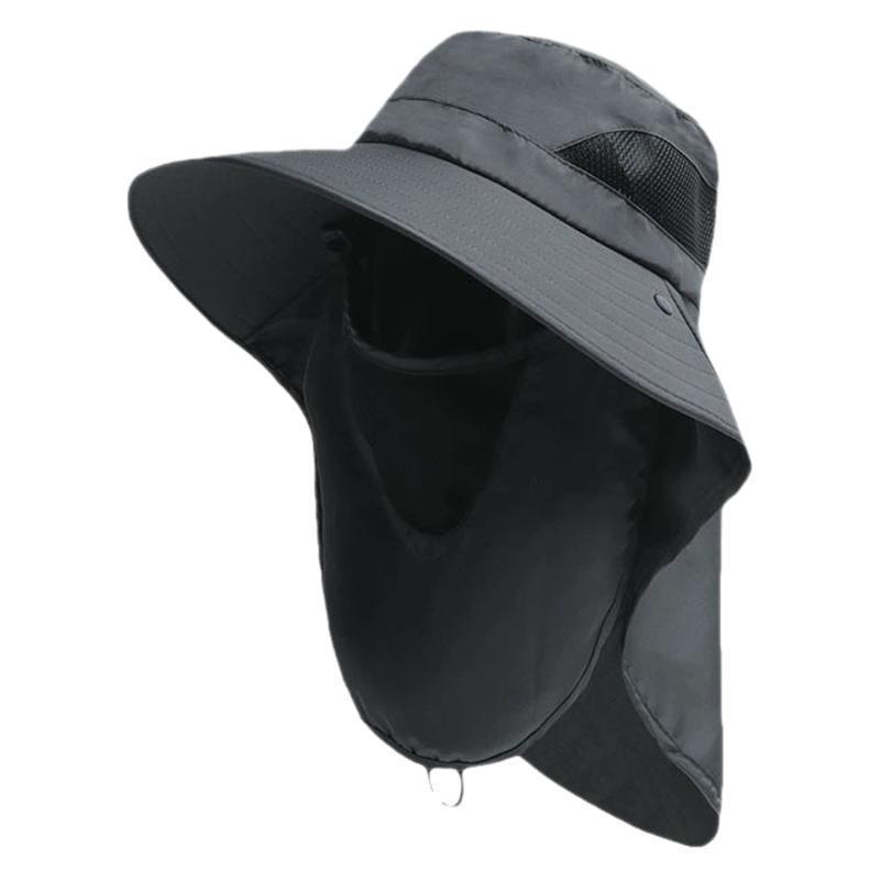 Sombrero para el sol de ala ancha explosivo, sombrero de pesca, máscara para hombre de la jungla de montaña, sombrero para el sol, sombrero para el sol, sombrero para adultos japonés