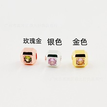 18K�~����ɫ�Ƕ�ʯ���K���׵��������diy�ֹ��Ʒ���僽�