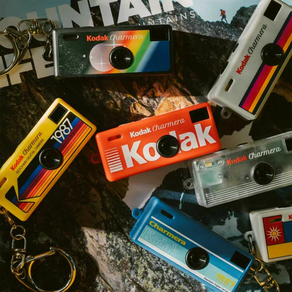 Mini Keychain Camera Kodak Charmera 1987, CCD sensor, USB-C rechargeable, blind-box styles