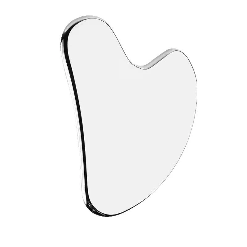 Gua sha тяговая палка для лица, массаж лицевых и глазных тканей и лифтинг, массажер-лист имитации рогового сердца-оксидная пластина
