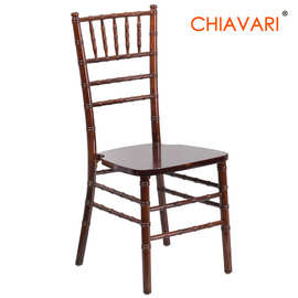 户外婚礼实木制竹节椅CHIAVARI CHAIR 酒店餐椅凳子宴会木餐桌椅