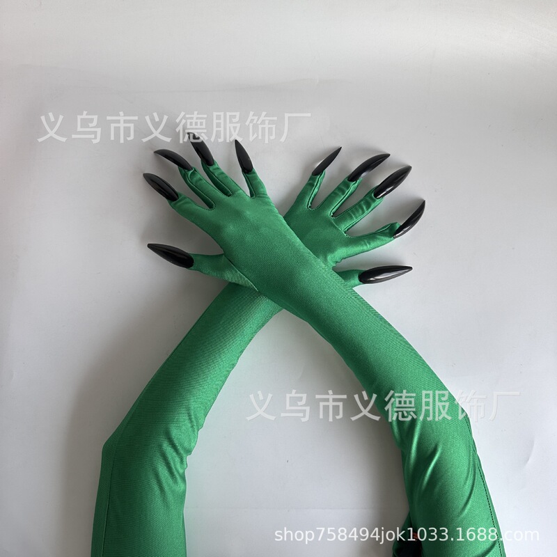 ハロウィーン鬼節ショート骨格手袋ロング夜光手袋ストッキング舞踏会パーティー道具衣装|undefined