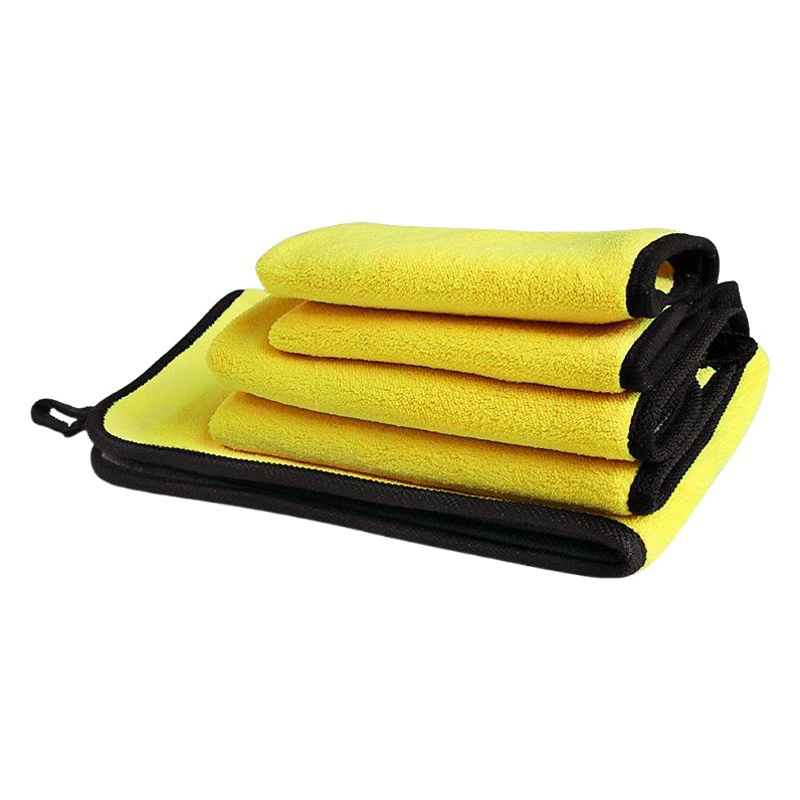 Двойная утолщенная ткань из кораллового флиса не теряет волос прочная водопоглощающая Автомобильная тряпка полотенце для мытья автомобиля мягкое